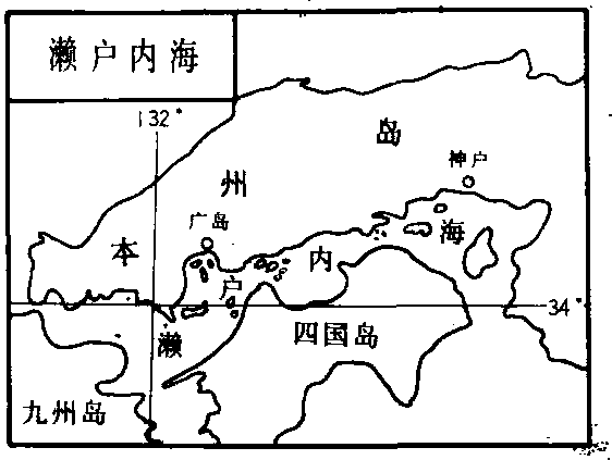 濑户内海 地图图片